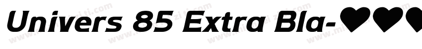 Univers 85 Extra Bla字体转换